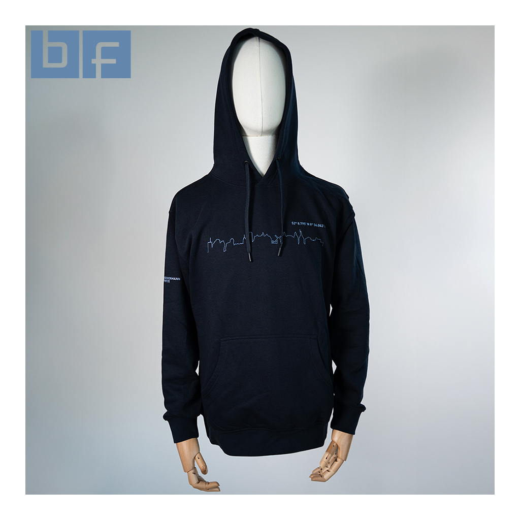 Bockermann Fritze | Herren Kapuzen Sweater "Skyline" in der Farbe navy – Bild 3