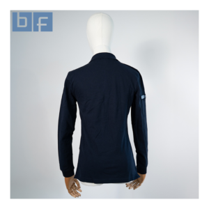 Alternative view of Bockermann Fritze | Damen Piqué Polo langarm in der Farbe navy | Stick