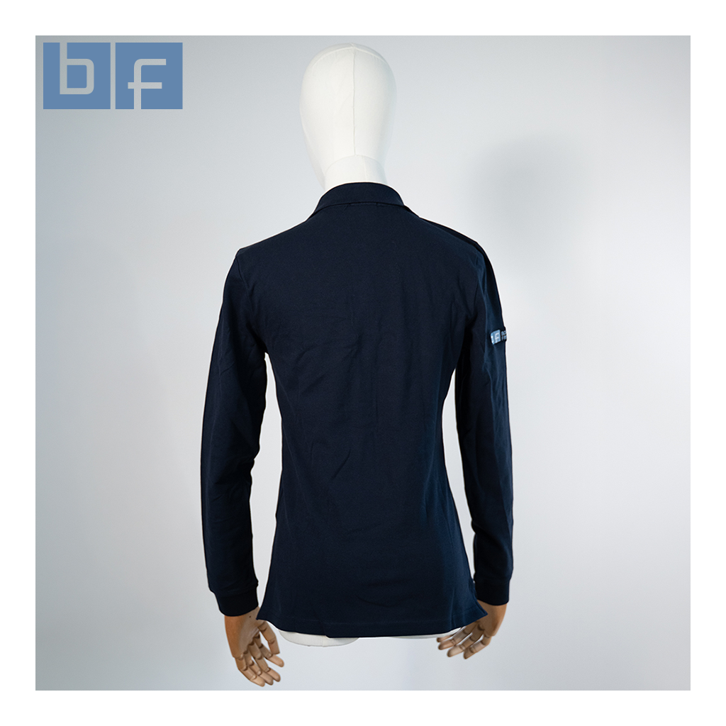 Bockermann Fritze | Damen Piqué Polo langarm in der Farbe navy | Stick – Bild 2