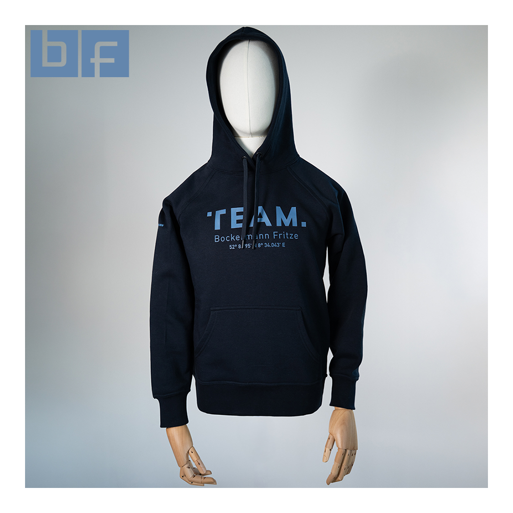 Bockermann Fritze | Herren Kapuzen Sweater "TEAM" in der Farbe navy – Bild 3